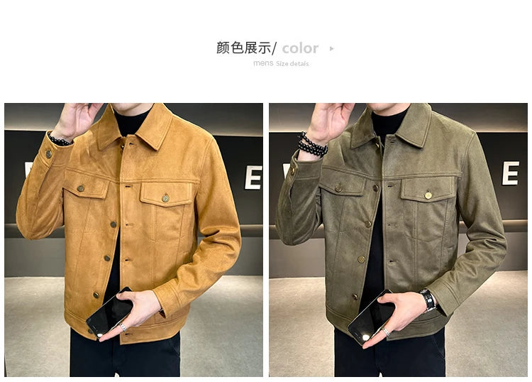 Autumn and Winter High-Grade Deerskin Velvet Padded Jacket