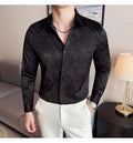 High Quality Men's Summer Long Sleeve Business  Shirt