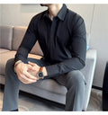 Cotton Men's Long - Sleeved Dress Shirt