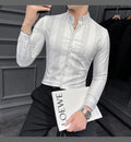 New  Spring  Striped Long Sleeved Shirt For Men