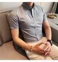 Latest 2025  Men's  Short Sleeved Casual Business shirt