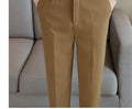 Smart  Casual  Men Buisness  Solid Color Suit Pants   Streetwear Fashion