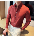 Men's Classy   Slim Fit Long Sleeve Shirt