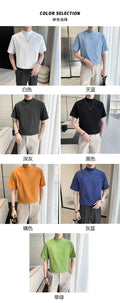 Men's Solid Turtleneck Slim Fit T shirt