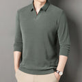 V-neck sweater men's business casual stretchable, warm autumn new pullover knitwear.