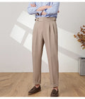 High Quality Men High Waist Suit Pants