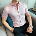 High Quality Men Business Casual Short Sleeved Shirt