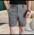 Men's Elegant Elastic Gray shorts Latest Fashion