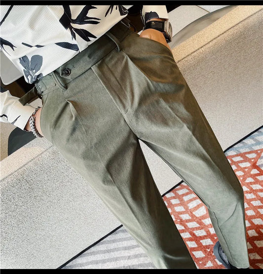Men's Casual  Business Social Suit Pants .It can be worn for business office use.